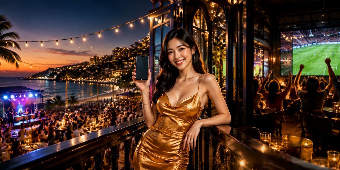 Người dùng tại Phú Quốc thư giãn bên ly cà phê và truy cập casino trực tuyến trên điện thoại